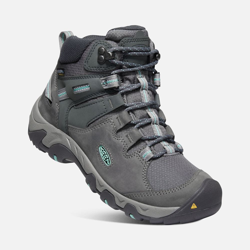 Keen Outdoor Bot Kadın Koyu Gri - Steens Deri Waterproof - Türkiye KLDF39058